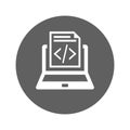 Programming, coding icon Royalty Free Stock Photo