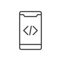 Programming coding icon Royalty Free Stock Photo