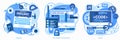 Coding, Programming, Scripting and Development Concept Banners