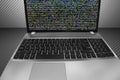 Programming coding source code screen. Royalty Free Stock Photo