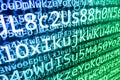 Programming coding source code screen. Royalty Free Stock Photo