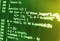 Programming coding source code screen. Royalty Free Stock Photo