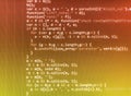 Programming coding source code screen.