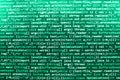 Programming coding source code screen. Royalty Free Stock Photo