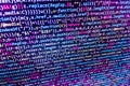 Programming coding source code screen. Royalty Free Stock Photo