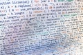 Programming coding source code screen. Royalty Free Stock Photo
