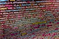 Programming coding source code screen. Royalty Free Stock Photo