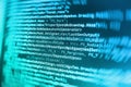 Programming coding source code screen. Royalty Free Stock Photo