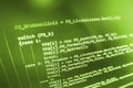 Programming coding source code screen. Royalty Free Stock Photo