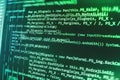 Programming coding source code screen. Royalty Free Stock Photo