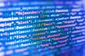 Programming coding source code screen. Royalty Free Stock Photo