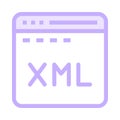 Programming color line icon