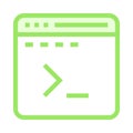 Programming color line icon
