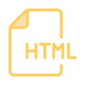Programming color line icon