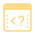 Programming color line icon