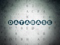Programming concept: Database on Digital Data Paper background Royalty Free Stock Photo