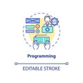 Programming concept icon Royalty Free Stock Photo