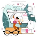 Programming concept. Idea of coding, testing and writing program Royalty Free Stock Photo