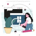 Programming concept. Idea of coding, testing and writing programs Royalty Free Stock Photo