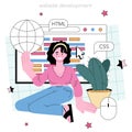 Programming concept. Idea of coding, testing and writing programs Royalty Free Stock Photo