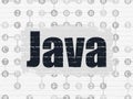 Programming concept: Java on wall background Royalty Free Stock Photo