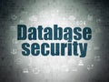 Programming concept: Database Security on Digital Data Paper background Royalty Free Stock Photo