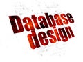 Programming concept: Database Design on Digital background