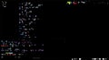 Programming console with dark background. Coding vector Illustration