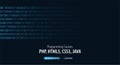Programming Courses. Website or mobile app landing page. Vector Illustration. Royalty Free Stock Photo