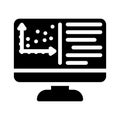 programming data science glyph icon vector illustration Royalty Free Stock Photo