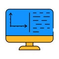 programming data science icon color illustration