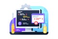 Programming development using pc and IT technology. Royalty Free Stock Photo