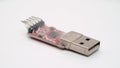 Programming device for microcontroller microprocessor. DIY software and hardware Royalty Free Stock Photo