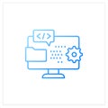 Programming environment gradient icon Royalty Free Stock Photo