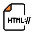 Programming file color line icon
