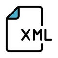 Programming file color line icon