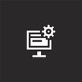 programming icon. Filled programming icon for website design and mobile, app development. programming icon from filled big data Royalty Free Stock Photo