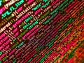 Programming Javascript on laptop computer screen. Modern technologies, web cascading design. Programming code abstract screen of Royalty Free Stock Photo