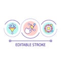 Programming language abstraction loop concept icon Royalty Free Stock Photo