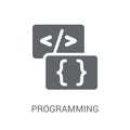 Programming language icon. Trendy Programming language logo concept on white background from Programming collection Royalty Free Stock Photo