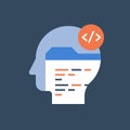 Programming language, learn to code, website design and development Royalty Free Stock Photo