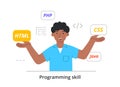 Programming languages concept Royalty Free Stock Photo