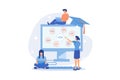 Programming languages learning. Software coding courses, website development class, script writing. Royalty Free Stock Photo