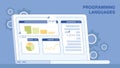 Programming Languages Vector Web Banner Template Royalty Free Stock Photo