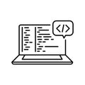 Programming line icon