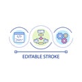 Programming loop concept icon
