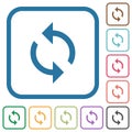 Programming loop simple icons