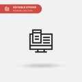 Programming Simple vector icon. Illustration symbol design template for web mobile UI element. Perfect color modern Royalty Free Stock Photo
