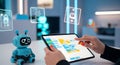 AI-Powered Robot Programming Royalty Free Stock Photo