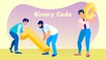 Programming, Software Engineering Vector Banner Royalty Free Stock Photo